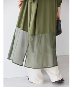 AMERICAN HOLIC サラックールメッシュ切替ワンピース