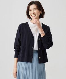 J.PRESS LADIES L 【洗える】Cotton Acetate ドルマンスリーブ カーディガン
