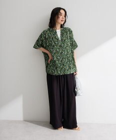 Green Parks 【WEB限定】アソート柄さらっとレーヨンブラウスⅡ