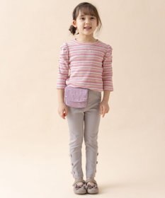 ANY KIDS 七分袖 テレコボーダー Tシャツ