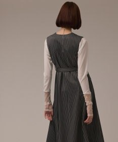 GRACE CONTINENTAL ストライプジャージワンピース