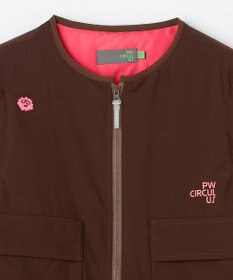 PW CIRCULUS 【撥水加工 / ストレッチ】【WOMEN】デタッチャブルキルティング中綿ブルゾン ゴルフウェア レディース