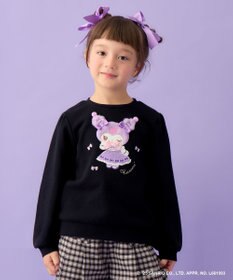 ANY KIDS 【マイメロディ＆クロミ×ANY KIDS】アップリケ トレーナー ブラック×クロミ