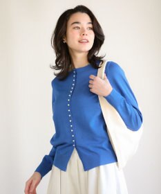 Green Parks パール調ボタン付き２ＷＡＹニットプルオーバー