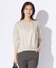 J.PRESS LADIES L 【WEB限定カラーあり】ランダムシアーストライプ カットソー