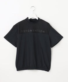 23区GOLF 【23Fondation/WOMEN】フロントロゴ モックネックプルオーバー