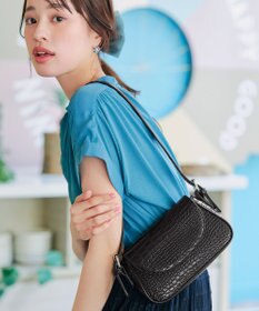 Tiaclasse 【安田美沙子さん着用・2TYPE肩紐/ショルダー&斜め掛け】フラップミニバッグ