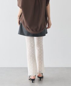 earth music&ecology レースフレアパンツ