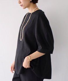 UNFILO リネンレーヨン フォルムブラウス