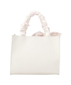 Maison de FLEUR スカーフ付きギャザーハンドル２Ｗａｙバッグ