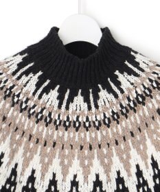 23区 L 【SLOW/一部店舗限定】ジャカード ハイネック ニット
