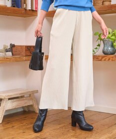 WEGO 【WEB限定/2025年秋冬新作/裾カットOK！自分サイズに調整可能/ウエストゴム/しわになりにくい/】カットプリーツパンツ