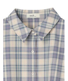 earth music&ecology ＣＨＥＣＫショートシャツジャケット