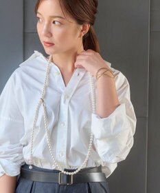 Phoebe グリッターワイドカフバングル　ゴールド