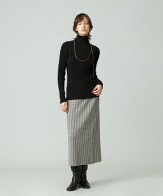 J.PRESS YORK STREET 【WOMEN】ANTI PILLING WOOL リブタートルニット