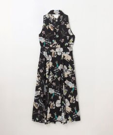 GRACE CONTINENTAL バックコンシャスプリントワンピース