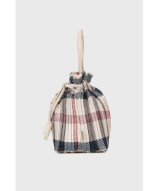 DAKS 【軽量】ポリエステル ハウスチェック 2WAY巾着バッグ