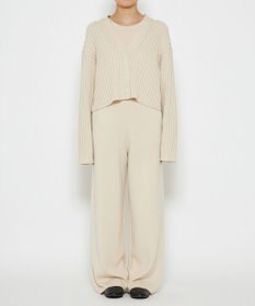 uncrave 【洗える】メリノウール ショートカーディガン（uncrave WHITE）