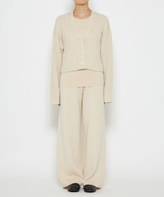 uncrave 【洗える】メリノウール ショートカーディガン（uncrave WHITE）