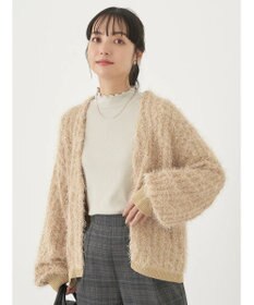 earth music&ecology ふさふさショートカーディガン