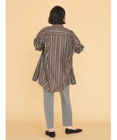 AMERICAN HOLIC ドビーストライプシャツチュニック