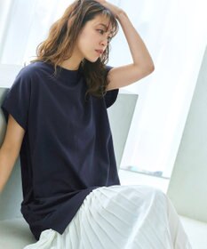 Tiaclasse 【洗える】裏毛プリーツコンビワンピース