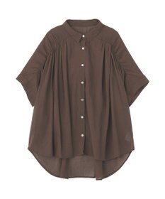 YECCA VECCA 【ドライタッチ】シアーバックギャザーシャツ