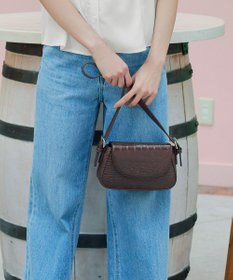 Tiaclasse 【安田美沙子さん着用・2TYPE肩紐/ショルダー&斜め掛け】フラップミニバッグ