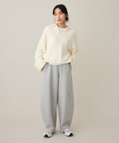 CRAFT STANDARD BOUTIQUE ロールアップ袖ショート丈ニットプルオーバー