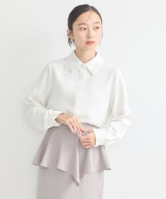 earth music&ecology 襟ビジューブラウス