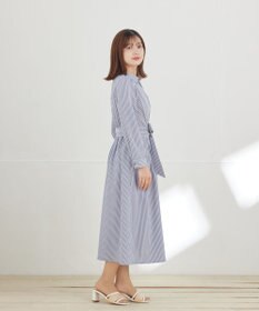 Tiaclasse L カシュクールシャツワンピース