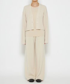 uncrave 【洗える】メリノウール ショートカーディガン（uncrave WHITE）