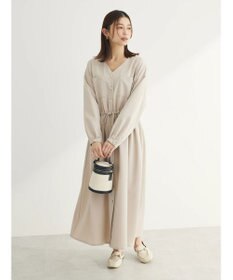 Green Parks ・ＥＬＥＮＣＡＲＥ　ＤＵＥ　Ｖネックイロイロ釦ワンピース