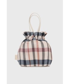 DAKS 【軽量】ポリエステル ハウスチェック 2WAY巾着バッグ