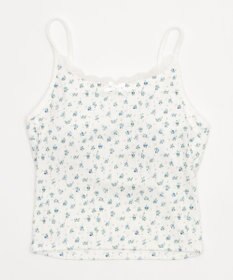 WEGO 【カップ付きインナー】花柄レースカップインキャミ
