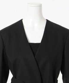 23区 L 【エステータ】コットンダブルクロス ノーカラージャケット