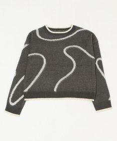 WEGO 【25年秋冬新作】ニュアンスライン配色プルオーバー