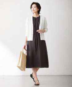 J.PRESS LADIES L 【WEB限定カラーあり・洗える】 ブライトスパンボイル ワンピース