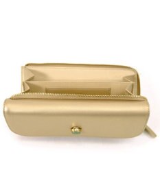 UNBILLION ペルケ perche ジェムストーンヒネリかぶせ長財布