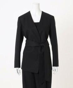 23区 L 【エステータ】コットンダブルクロス ノーカラージャケット