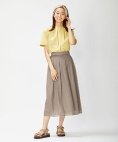 J.PRESS LADIES 【洗える】ブライトスパンボイルAタック スカート