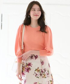 ANY SIS 【洗える】フラワーカラー2WAY ニット