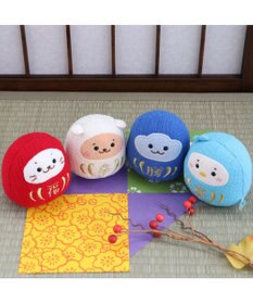 Mother garden しろたん 手のり ちりめん だるま マスコット ちびちびマスコット 8cm 【単品】