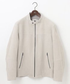 JOSEPH ABBOUD 【キングサイズ・スプリングレザー/スウェード】ゴートスウェード シングル ライダース