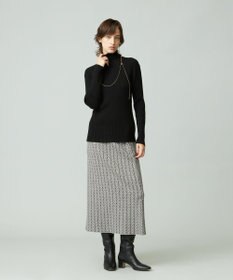 J.PRESS YORK STREET 【WOMEN】ANTI PILLING WOOL リブタートルニット