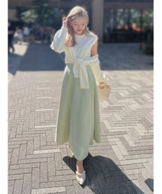 Green Parks ミラノリブフレアスカート