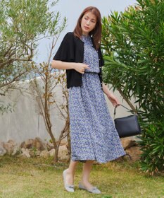 Tiaclasse 【洗える】フレアスリーブカーディガン