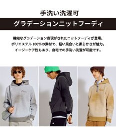 PW CIRCULUS 【手洗い洗濯可】【MEN】グラデーションニットフーディ ゴルフ