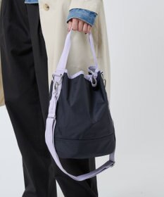 LeSportsac CONVERTIBLE BUCKET BAG/ディープシー/ソフトラベンダー