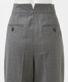 23区 【エステータ】ウールトロドライストレッチ タックワイドパンツ